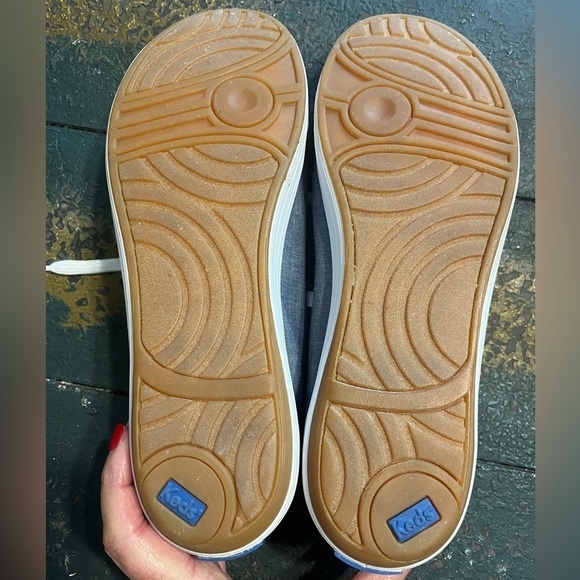 Keds Denim Blue Canvas Lace Up Shoes Sz 7 - Picture 3 of 7